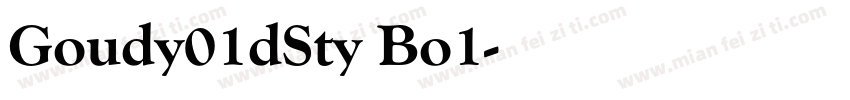 Goudy01dSty Bo1字体转换